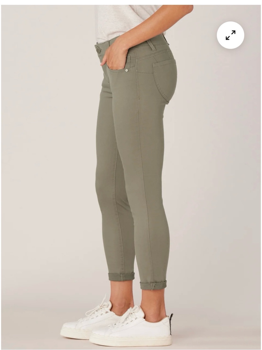 Democracy Curve Equality Olive Green Women's Jeans Size 16W NWT - Picture 2 of 15
